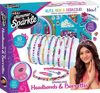 SHIMMER'N SPARKLE SPARKLING HEADBANDS & BARRETTES (65595) CRA-Z-ART