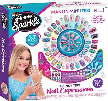SHIMMER'N SPARKLE TRENDY TIPS NAIL EXPRESSIONS (65610) CRA-Z-ART