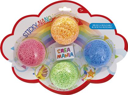 STICKY NANO SLIME ΜΕ 4 ΧΡΩΜΑΤΑ PRG00348 CREAMANIA από το TOYSCENTER