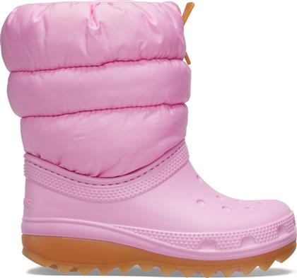 ΜΠΟΤΕΣ ΧΙΟΝΙΟΥ CLASSIC NEO PUFF BOOT K 207684 ΡΟΖ CROCS