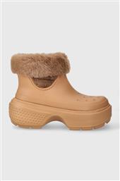 ΜΠΟΤΕΣ ΧΙΟΝΙΟΥ STOMP LINED BOOT ΧΡΩΜΑ: ΚΑΦΕ, 208718 CROCS