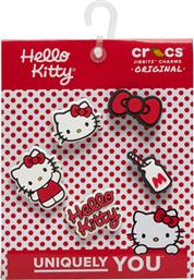 ΔΙΑΚΟΣΜΗΣΗ ΠΑΠΟΥΤΣΙΩΝ JIBBITZ HELLO KITTY 5PCK 10012664 ΕΓΧΡΩΜΟ CROCS