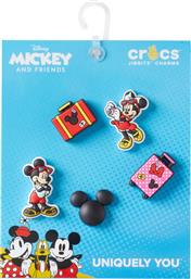 ΔΙΑΚΟΣΜΗΣΗ ΠΑΠΟΥΤΣΙΩΝ JIBBITZ MICKEY VACATION 5PCK 10013564 ΕΓΧΡΩΜΟ CROCS