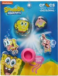 ΔΙΑΚΟΣΜΗΣΗ ΠΑΠΟΥΤΣΙΩΝ JIBBITZ SPONGEBOB BUBBLE 5 PCK ΕΓΧΡΩΜΟ CROCS