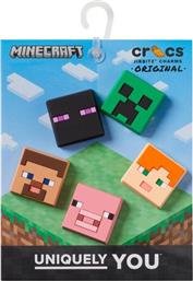 ΔΙΑΚΟΣΜΗΣΗ ΠΑΠΟΥΤΣΙΩΝ MINECRAFT 5 PACK 10011273 ΕΓΧΡΩΜΟ CROCS