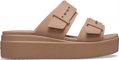 ΠΑΝΤΟΦΛΕΣ BROOKLYN LOW WEDGE SANDAL W 207431 ΜΠΕΖ CROCS