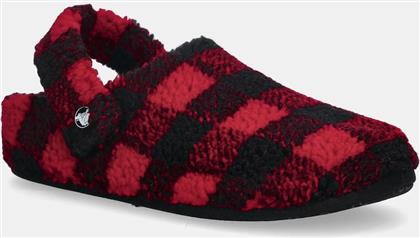 ΠΑΝΤΟΦΛΕΣ CLASSIC BUFF CHECK COZZZY SLIPPER ΧΡΩΜΑ: ΚΟΚΚΙΝΟ, 210755 CROCS