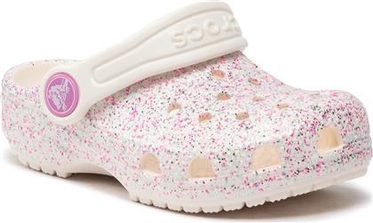 ΠΑΝΤΟΦΛΕΣ CLASSIC GLITTER CLOG T 206992 ΛΕΥΚΟ CROCS