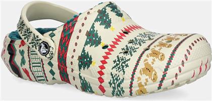 ΠΑΝΤΟΦΛΕΣ CLASSIC LINED FAIR ISLE CLOG ΧΡΩΜΑ: ΜΠΕΖ, 212050 CROCS