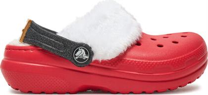 ΠΑΝΤΟΦΛΕΣ CLASSIC LINED SANTA CLOG K 210931 ΚΟΚΚΙΝΟ CROCS