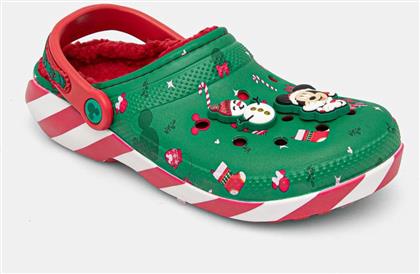 ΠΑΝΤΟΦΛΕΣ CLASSIC MICKEY XMAS LINED CLOG ΧΡΩΜΑ: ΠΡΑΣΙΝΟ, 210813 CROCS