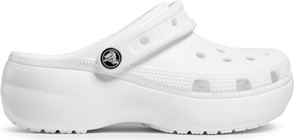 ΠΑΝΤΟΦΛΕΣ CLASSIC PLATFORM CLOG W 206750 ΛΕΥΚΟ CROCS