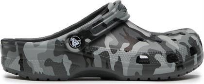 ΠΑΝΤΟΦΛΕΣ CLASSIC PRINTED CAMO CLOG 206454 ΓΚΡΙ CROCS