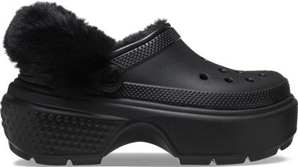 ΠΑΝΤΟΦΛΕΣ STOMP LINED CLOG 208546 ΜΑΥΡΟ CROCS