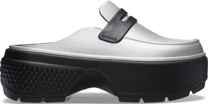 ΠΑΝΤΟΦΛΕΣ STOMP METALLIC LOAFER CLOG 210363 ΑΣΗΜΙ CROCS