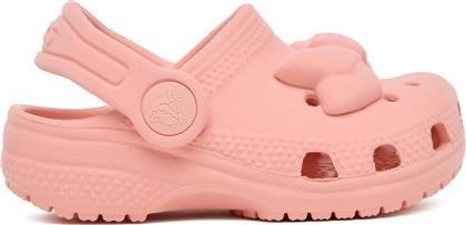 ΠΑΝΤΟΦΛΕΣ TODDLER CLASSIC VELVET BOW CLOG 211887 ΡΟΖ CROCS