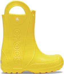ΠΑΙΔΙΚΕΣ ΓΑΛΟΤΣΕΣ HANDLE RAIN K-YELLOW (ΜΕΓΕΘΗ 22-28) - ΚΙΤΡΙΝΟ CROCS