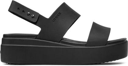 ΣΑΝΔΑΛΙΑ BROOKLYN LOW WEDGE W 206453 ΜΑΥΡΟ CROCS