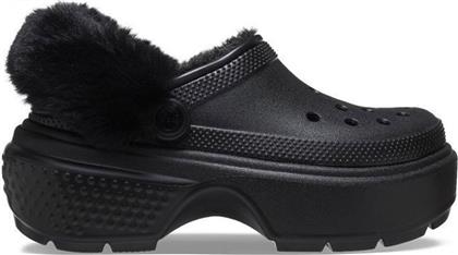 STOMP LINED CLOG 208546-001 ΜΑΥΡΟ CROCS από το ZAKCRET SPORTS