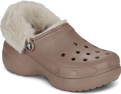 ΤΣΟΚΑΡΑ CLS PLATFM LINED FUZZ STRAP CG CROCS