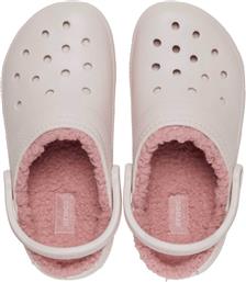 UNISEX CLOGS ΜΕ ΕΠΕΝΔΥΣΗ ΑΠΟ FAUX ΓΟΥΝΑ ''CLASSIC LINED'' - E66008 ΡΟΖ CROCS