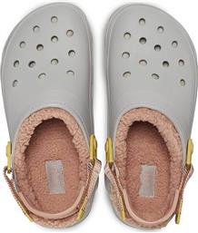 UNISEX CLOGS ΜΕ ΕΠΕΝΔΥΣΗ FAUX ΓΟΥΝΑ ''ALL TERAIN LINED'' - E58239 ΓΚΡΙ CROCS