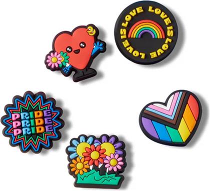 UNISEX ΔΙΑΚΟΣΜΗΤΙΚΑ PINS 5 ΤΕΜΑΧΙΑ - LOVE IS LOVE CROCS