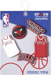 UNISEX ΔΙΑΚΟΣΜΗΤΙΚΑ PINS 5 ΤΕΜΑΧΙΑ - NBA CHICAGO BULLS CROCS