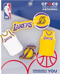 UNISEX ΔΙΑΚΟΣΜΗΤΙΚΑ PINS 5 ΤΕΜΑΧΙΑ - NBA LOS ANGELES LAKERS CROCS