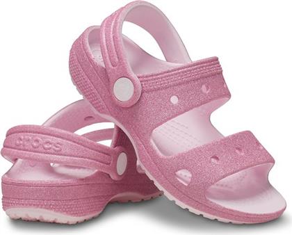 ΒΡΕΦΙΚΑ ΣΑΝΔΑΛΙΑ CLASSIC SANDAL ΓΙΑ ΚΟΡΙΤΣΙΑ GLITTER PINK MILK (ΜΕΓΕΘΗ 28-34) - ΡΟΖ CROCS