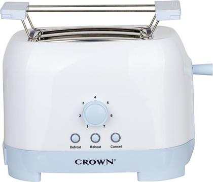 CT-720BW 2 ΘΕΣΕΩΝ 700 W ΛΕΥΚΟ ΦΡΥΓΑΝΙΕΡΑ CROWN