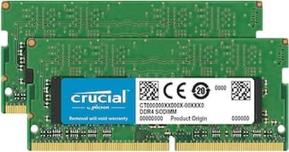 ΜΝΗΜΗ RAM CT2K8G4S24AM DDR4 16GB (2X8GB) 2400MHZ SO-DIMM ΓΙΑ LAPTOP CRUCIAL