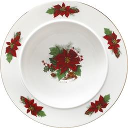 ΧΡΙΣΤΟΥΓΕΝΝΙΑΤΙΚΗ ΣΑΛΑΤΙΕΡΑ ΠΟΡΣΕΛΑΝΗΣ ΟΒΑΛ 23ΕΚ. POISENTIA 06.241.11 (ΥΛΙΚΟ: ΠΟΡΣΕΛΑΝΗ, ΧΡΩΜΑ: ΛΕΥΚΟ, ΜΕΓΕΘΟΣ: ΜΕΜΟΝΩΜΕΝΟ) - - 06.241.11 CRYSPO TRIO