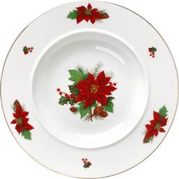 ΧΡΙΣΤΟΥΓΕΝΝΙΑΤΙΚΟ ΠΙΑΤΟ ΦΑΓΗΤΟΥ ΒΑΘΥ ΠΟΡΣΕΛΑΝΗΣ 22ΕΚ. POISENTIA 06.241.02 (ΣΕΤ 6 ΤΕΜΑΧΙΑ) (ΥΛΙΚΟ: ΠΟΡΣΕΛΑΝΗ, ΧΡΩΜΑ: ΛΕΥΚΟ, ΜΕΓΕΘΟΣ: ΜΕΜΟΝΩΜΕΝΟ) - - 06.241.02 CRYSPO TRIO