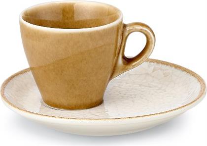 ΦΛΥΤΖΑΝΙ ΚΑΦΕ 100ML IN-GLAZE STONEWARE DUNE BEIGE 47.120.17 (ΣΕΤ 2 ΤΕΜΑΧΙΑ) (ΥΛΙΚΟ: ΠΟΡΣΕΛΑΝΗ, ΧΡΩΜΑ: ΜΠΕΖ) - - 47.120.17 CRYSPO TRIO