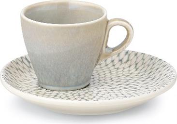 ΦΛΥΤΖΑΝΙ ΚΑΦΕ 100ML IN-GLAZE STONEWARE PORCELAIN PEARL 47.160.17 (ΣΕΤ 2 ΤΕΜΑΧΙΑ) (ΥΛΙΚΟ: ΠΟΡΣΕΛΑΝΗ) - - 47.160.17 CRYSPO TRIO
