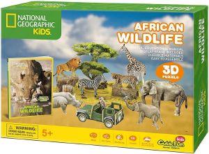 NATIONAL GEOGRAPHIC AFRICAN WILDLIFE 69 ΚΟΜΜΑΤΙΑ CUBIC FUN