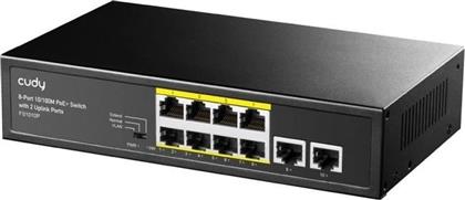 FS1010P NETWORK SWITCH UNMANAGED L2 FAST ETHERNET (100 MBPS) 10-PORT POE CUDY