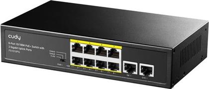 FS1010PG NETWORK SWITCH UNMANAGED L2 FAST ETHERNET (100 MBPS) 10-PORT POE CUDY