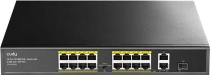 FS1018PS1 NETWORK SWITCH UNMANAGED L2 FAST ETHERNET (100 MBPS) 18-PORT POE CUDY