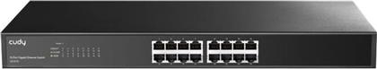 GS1016 NETWORK SWITCH UNMANAGED L2 GIGABIT ETHERNET (1000 MBPS) 16-PORT METAL CUDY