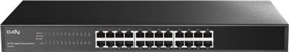 GS1024 NETWORK SWITCH UNMANAGED L2 GIGABIT ETHERNET (1000 MBPS) 24-PORT METAL CUDY