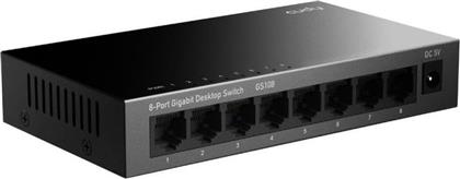 GS108 NETWORK SWITCH UNMANAGED L2 GIGABIT ETHERNET (1000 MBPS) 8-PORT METAL CUDY