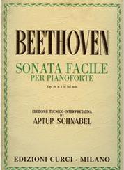 BEETHOVEN - SONATA FACILE PER PIANOFORTE OP. 49 IN SOL MIN. CURCI