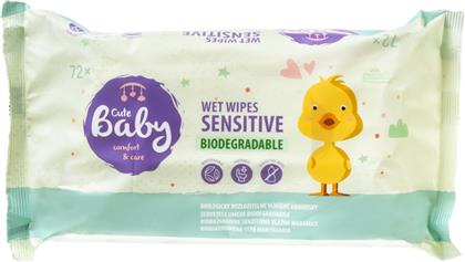 ΜΩΡΟΜΑΝΤΗΛΑ SENSITIVE 72 ΤΕΜΑΧΙΑ CUTE BABY