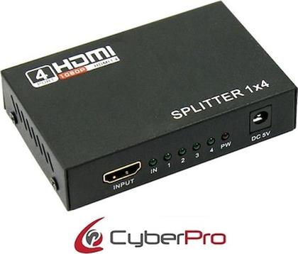 CP-HSP4 HDMI SPLITTER 1 IN - 4 OUT (POWER) CYBERPRO