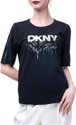 ΓΥΝΑΙΚΕΙΑ ΚΟΝΤΟΜΑΝΙΚΗ ΜΠΛΟΥΖΑ - LOGO P4MH1RJQ 0071 DKNY