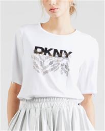 ΓΥΝΑΙΚΕΙΑ ΚΟΝΤΟΜΑΝΙΚΗ ΜΠΛΟΥΖΑ - LOGO P4MH1RJQ 0091 DKNY