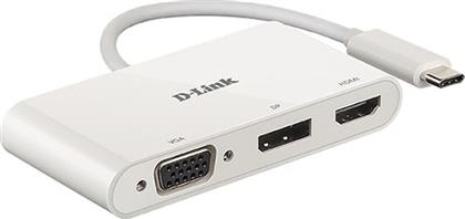 3-IN-1 USB-C TO HDMI/VGA/DISPLAYPORT ADAPTER (DUB-V310) D LINK