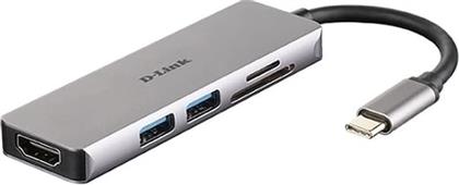 5IN1 USB C HUB WITH HDMI AND SD/MICROSD CARD READER (DUB-M530) D LINK